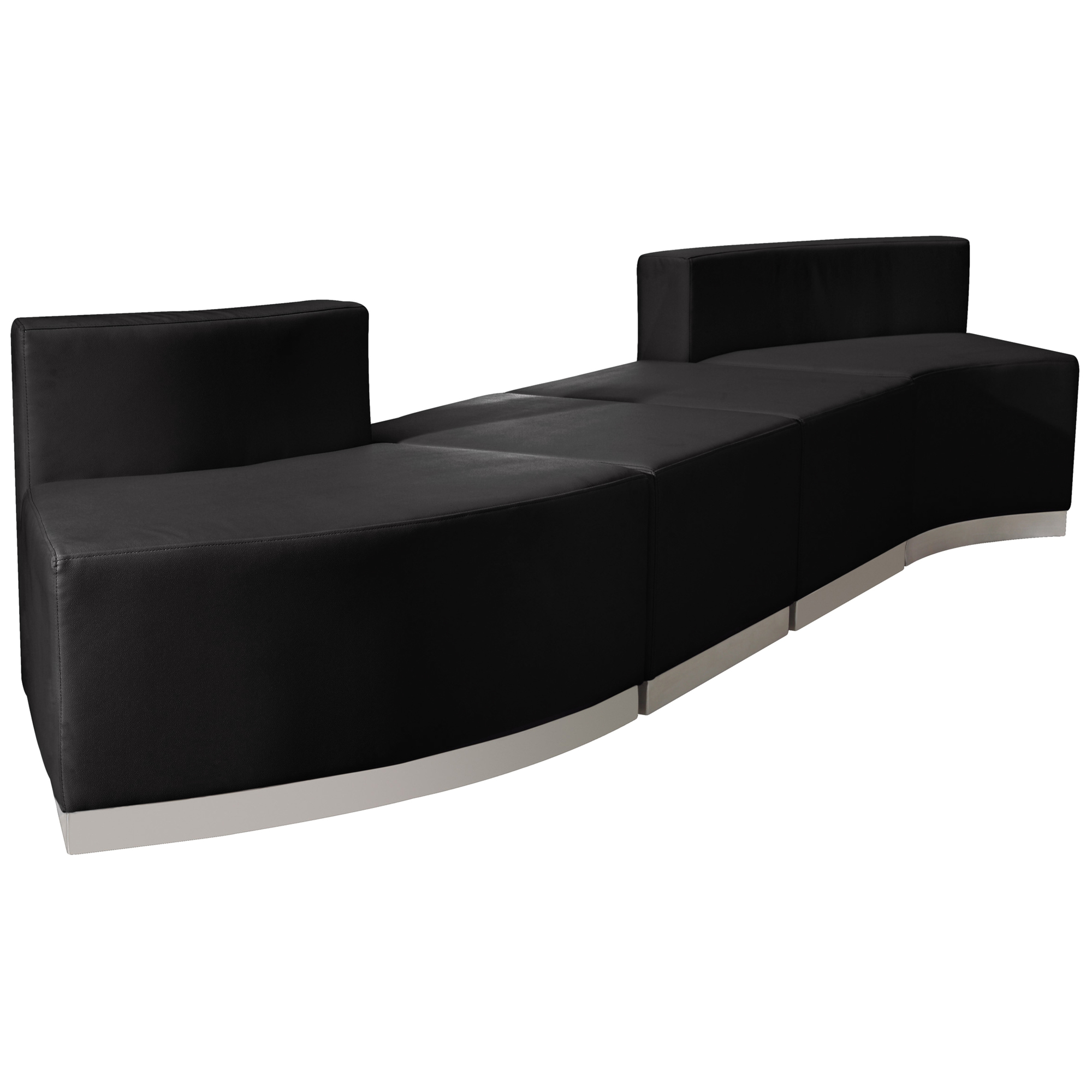 Flash Furniture, 4 PC Black LeatherSoft Reception Configuration, Included (qty.) 4 Model# ZB803860SBK